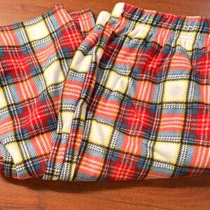NWOT men’s Plaid Lounge Pants in Red and Blue xl